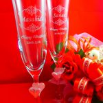 ペアハートシャンパングラス